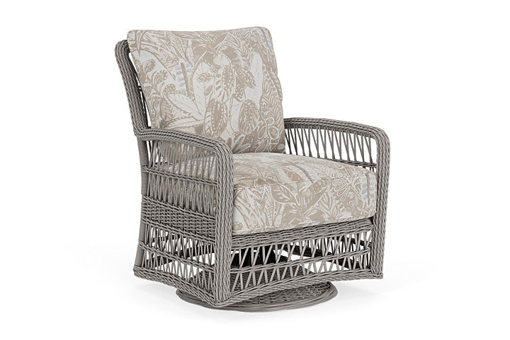 Lloyd Flanders - Mackinac Swivel Glider Lounge Chair In Putty Finish With Wayfarer Dune Fabric - 2730910592073 view 1
