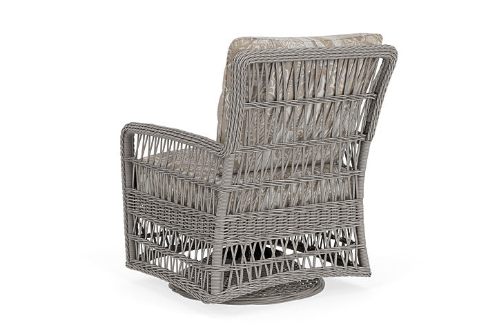 Lloyd Flanders - Mackinac Swivel Glider Lounge Chair In Putty Finish With Wayfarer Dune Fabric - 2730910592073 view 2