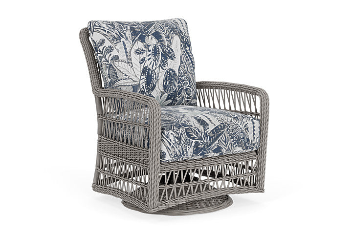 Lloyd Flanders - Mackinac Swivel Glider Lounge Chair In Putty Finish With Wayfarer Mist Fabric - 2730910592074 view 1