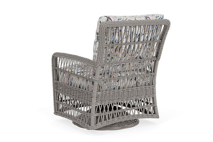 Lloyd Flanders - Mackinac Swivel Glider Lounge Chair In Putty Finish With Whimsical Bird Song Fabric - 2730910592080 view 2