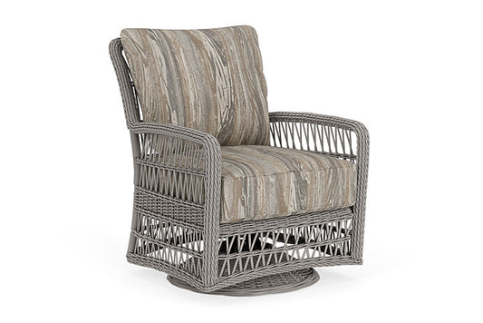 Lloyd Flanders - Mackinac Swivel Glider Lounge Chair In Putty Finish With Woodgrain Ash Fabric - 273091059723 view 1