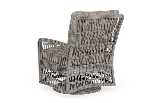 Lloyd Flanders - Mackinac Swivel Glider Lounge Chair In Putty Finish With Woodgrain Ash Fabric - 273091059723 view 2