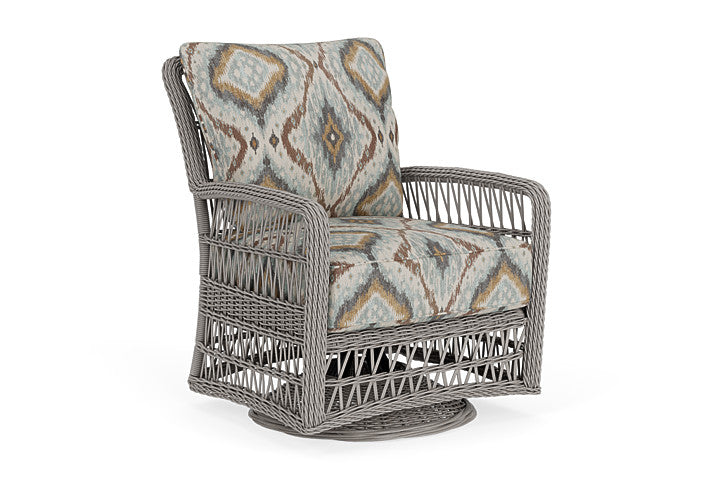 Lloyd Flanders - Mackinac Swivel Glider Lounge Chair In Putty Finish With Yoko Mist Fabric - 273091059727 view 1