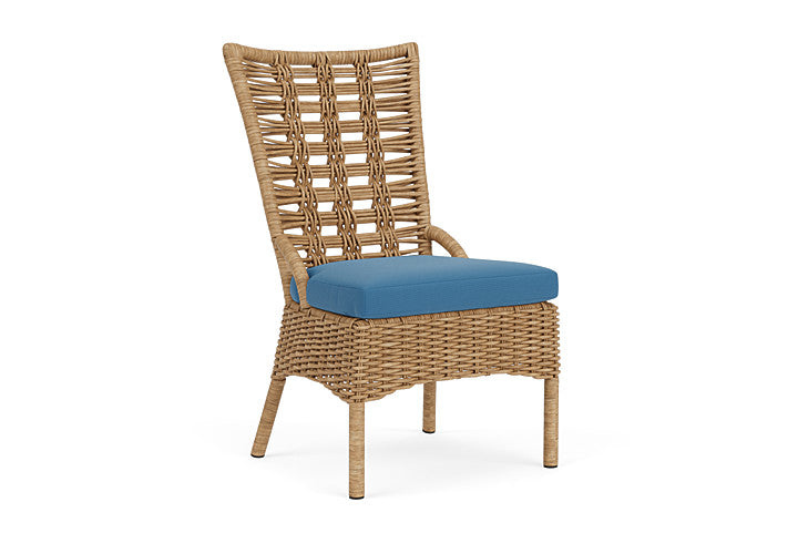 Lloyd Flanders - Magnolia Armless Dining Chair In Sandcastle Finish With Bamboo Bay Sky Fabric - 3310071412007 view 1