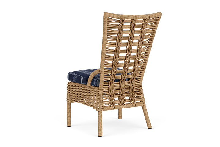 Lloyd Flanders - Magnolia Armless Dining Chair In Sandcastle Finish With Consider Indigo Fabric - 3310071411969 view 2
