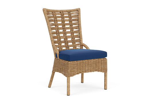 Lloyd Flanders - Magnolia Armless Dining Chair In Sandcastle Finish With Flagship Lapis Fabric - 3310071411813 view 1
