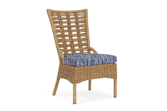 Lloyd Flanders - Magnolia Armless Dining Chair In Sandcastle Finish With Visions Cobalt Fabric - 331007141683 view 1
