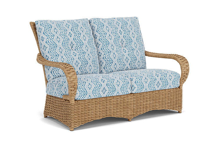 Lloyd Flanders - Magnolia Loveseat In Sandcastle Finish With Aman Capri Fabric - 3310501411800 view 1