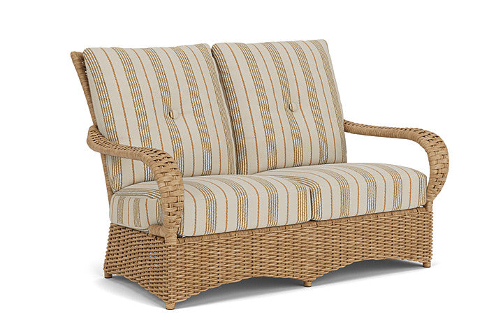 Lloyd Flanders - Magnolia Loveseat In Sandcastle Finish With Amber Waves Fabric - 3310501412044 view 1
