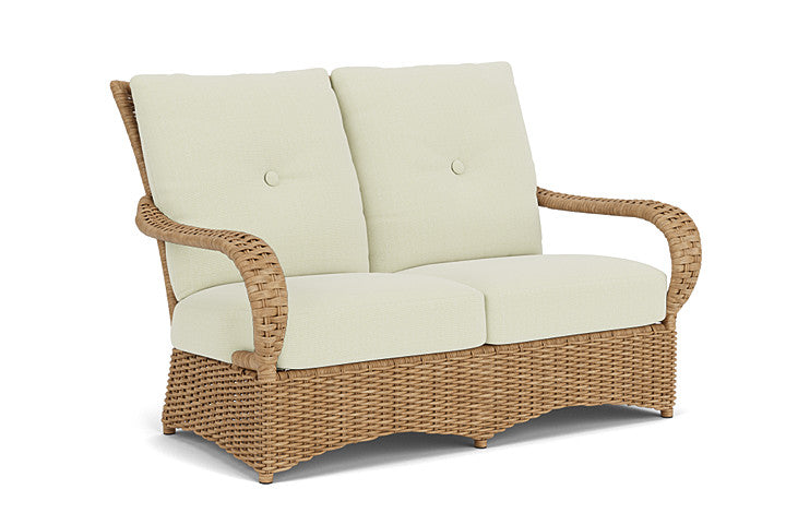 Lloyd Flanders - Magnolia Loveseat In Sandcastle Finish With Bamboo Bay Meadow Fabric - 3310501412060 view 1