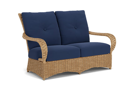 Lloyd Flanders - Magnolia Loveseat In Sandcastle Finish With Beach Navy Fabric - 3310501412013 view 1