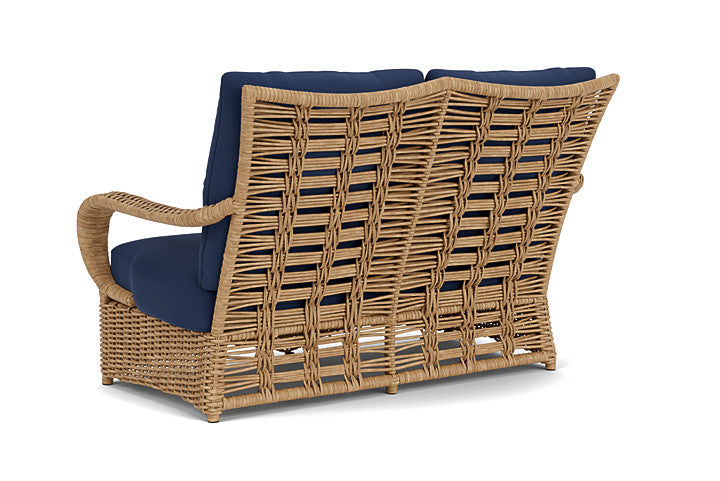 Lloyd Flanders - Magnolia Loveseat In Sandcastle Finish With Beach Navy Fabric - 3310501412013 view 2