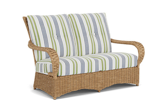 Lloyd Flanders - Magnolia Loveseat In Sandcastle Finish With Berkely Hall Green Fabric - 3310501412062 view 1
