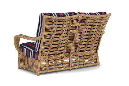 Lloyd Flanders - Magnolia Loveseat In Sandcastle Finish With Berkely Hall Navy Fabric - 3310501412063 view 2