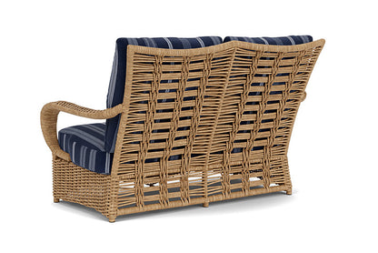 Lloyd Flanders - Magnolia Loveseat In Sandcastle Finish With Consider Indigo Fabric - 3310501411969 view 2