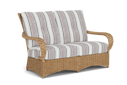 Lloyd Flanders - Magnolia Loveseat In Sandcastle Finish With Deering Cadet Fabric - 3310501412047 view 1