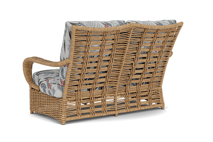 Lloyd Flanders - Magnolia Loveseat In Sandcastle Finish With Delicate Botanical Slate Fabric - 3310501412076 view 2