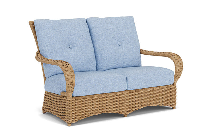 Lloyd Flanders - Magnolia Loveseat In Sandcastle Finish With Demo Skyway Fabric - 331050141065 view 1