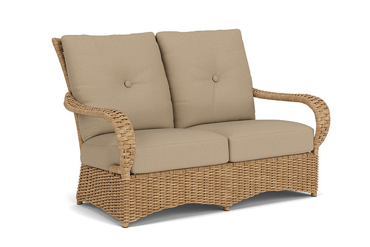 Lloyd Flanders - Magnolia Loveseat In Sandcastle Finish With Fife Sahara Fabric - 331050141742 view 1