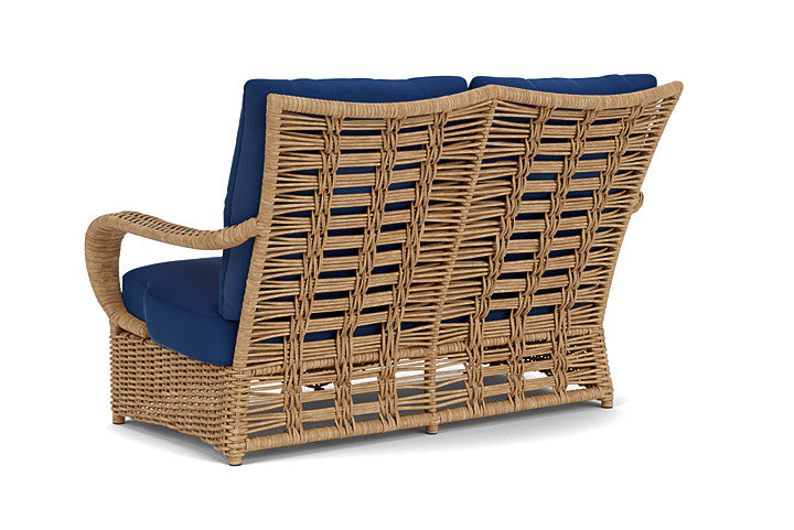 Lloyd Flanders - Magnolia Loveseat In Sandcastle Finish With Flagship Lapis Fabric - 3310501411813 view 2