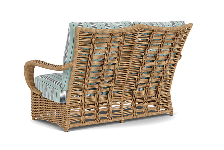 Lloyd Flanders - Magnolia Loveseat In Sandcastle Finish With Hansen Seaglass Fabric - 3310501411926 view 2