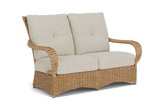 Lloyd Flanders - Magnolia Loveseat In Sandcastle Finish With Knotty Mineral Fabric - 3310501412046 view 1