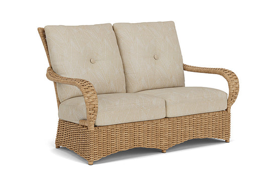 Lloyd Flanders - Magnolia Loveseat In Sandcastle Finish With Laurel Ecru Fabric - 3310501412057 view 1
