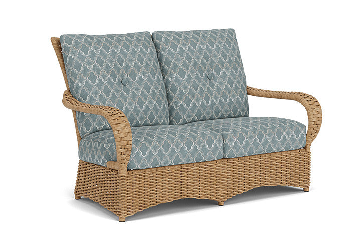 Lloyd Flanders - Magnolia Loveseat In Sandcastle Finish With Luna Mist Fabric - 3310501412070 view 1