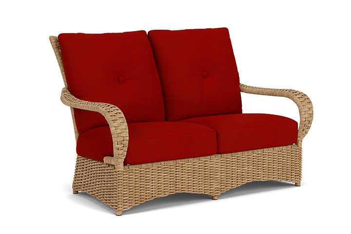 Lloyd Flanders - Magnolia Loveseat In Sandcastle Finish With Partyline Lollipop Fabric - 3310501412054 view 1