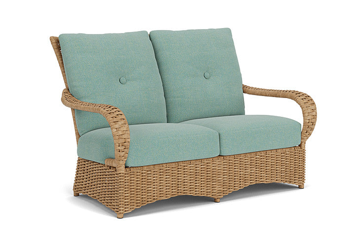 Lloyd Flanders - Magnolia Loveseat In Sandcastle Finish With Pavian Pool Fabric - 3310501412045 view 1
