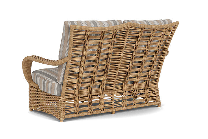 Lloyd Flanders - Magnolia Loveseat In Sandcastle Finish With Purveyor Pewter Fabric - 331050141146 view 2
