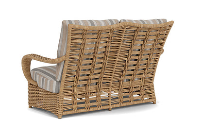 Lloyd Flanders - Magnolia Loveseat In Sandcastle Finish With Purveyor Pewter Fabric - 331050141146 view 2
