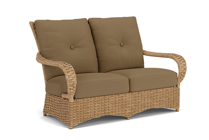 Lloyd Flanders - Magnolia Loveseat In Sandcastle Finish With Reflections Straw Fabric - 3310501412053 view 1