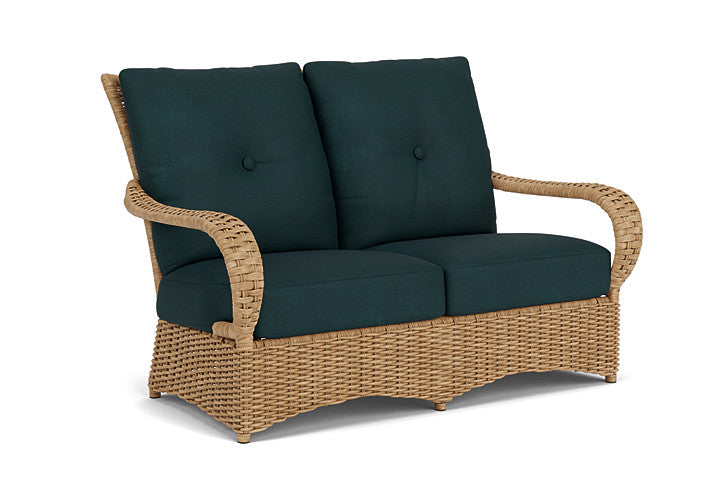 Lloyd Flanders - Magnolia Loveseat In Sandcastle Finish With Sandberg Lagoon Fabric - 3310501412039 view 1