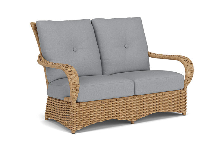 Lloyd Flanders - Magnolia Loveseat In Sandcastle Finish With Sandberg Pewter Fabric - 3310501412029 view 1
