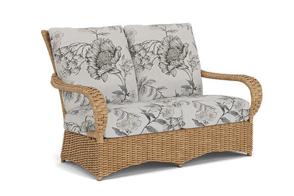 Lloyd Flanders - Magnolia Loveseat In Sandcastle Finish With Serena Floral Dove Fabric - 3310501412077 view 1