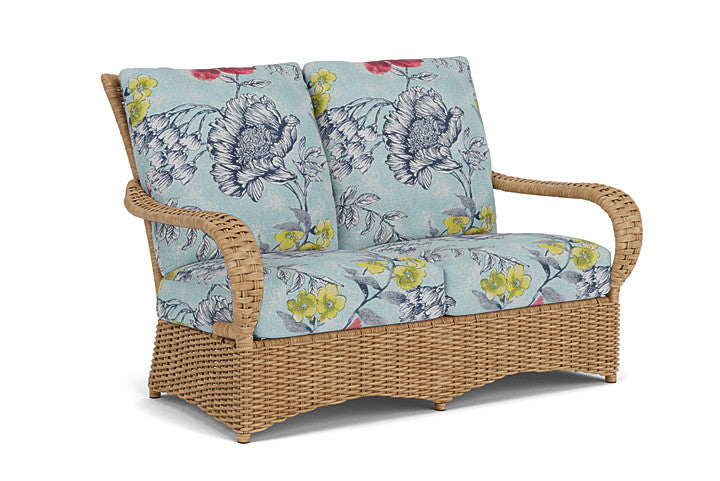 Lloyd Flanders - Magnolia Loveseat In Sandcastle Finish With Serena Floral Meadow Fabric - 3310501412079 view 1