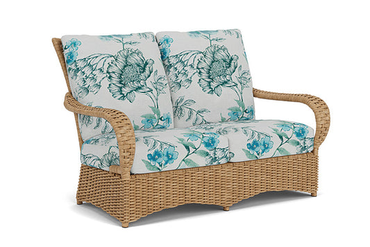 Lloyd Flanders - Magnolia Loveseat In Sandcastle Finish With Serena Floral Mist Fabric - 3310501412078 view 1