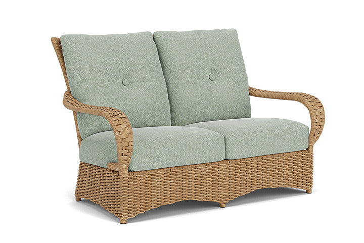 Lloyd Flanders - Magnolia Loveseat In Sandcastle Finish With Serene Spa Fabric - 3310501412031 view 1