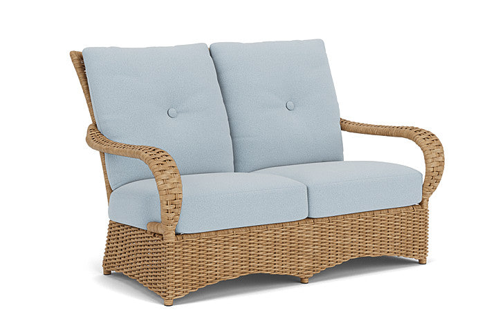Lloyd Flanders - Magnolia Loveseat In Sandcastle Finish With Unearth Dew Fabric - 3310501412084 view 1