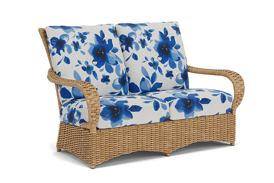 Lloyd Flanders - Magnolia Loveseat In Sandcastle Finish With Watercolor Blossom Capri Fabric - 331050141672 view 1