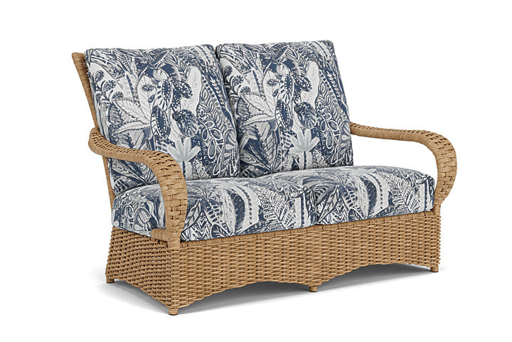 Lloyd Flanders - Magnolia Loveseat In Sandcastle Finish With Wayfarer Mist Fabric - 3310501412074 view 1