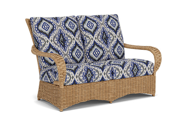 Lloyd Flanders - Magnolia Loveseat In Sandcastle Finish With Yoko Mediterranean Fabric - 331050141705 view 1