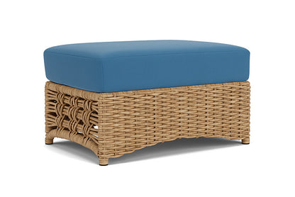Lloyd Flanders - Magnolia Ottoman In Sandcastle Finish With Bamboo Bay Sky Fabric - 3310171412007 view 1