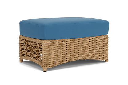 Lloyd Flanders - Magnolia Ottoman In Sandcastle Finish With Bamboo Bay Sky Fabric - 3310171412007 view 2