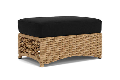Lloyd Flanders - Magnolia Ottoman In Sandcastle Finish With Canvas Black Fabric - 331017141157 view 1