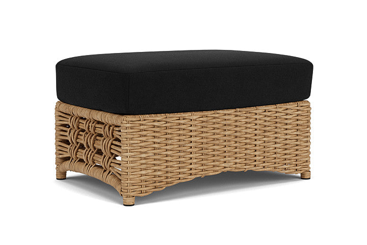 Lloyd Flanders - Magnolia Ottoman In Sandcastle Finish With Canvas Black Fabric - 331017141157 view 2