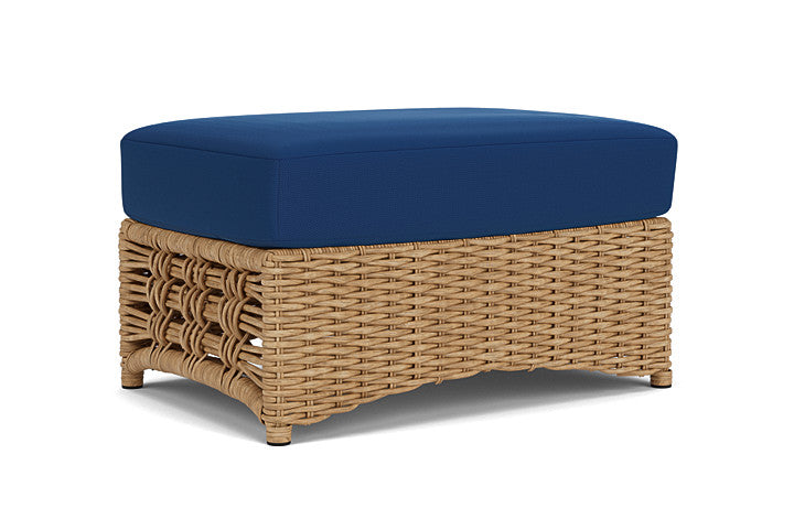 Lloyd Flanders - Magnolia Ottoman In Sandcastle Finish With Flagship Lapis Fabric - 3310171411813 view 2