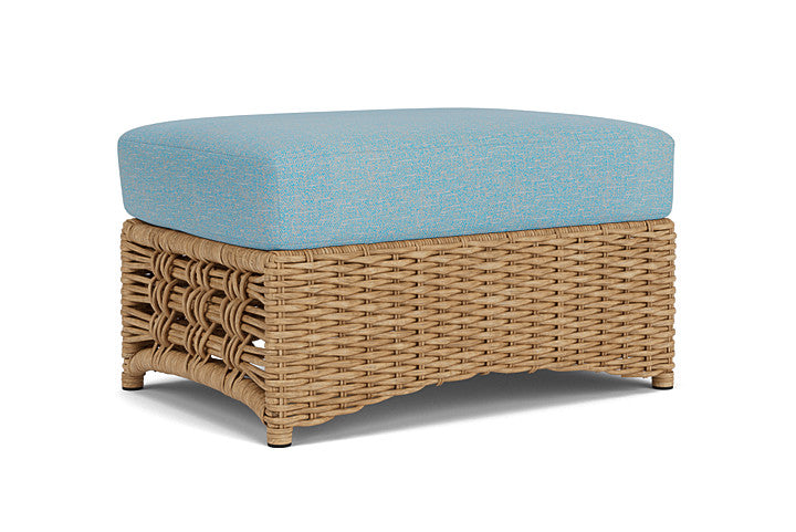 Lloyd Flanders - Magnolia Ottoman In Sandcastle Finish With Leeds Light Blue Fabric - 3310171412058 view 1
