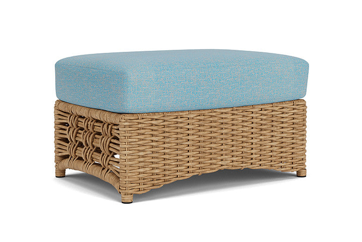 Lloyd Flanders - Magnolia Ottoman In Sandcastle Finish With Leeds Light Blue Fabric - 3310171412058 view 2